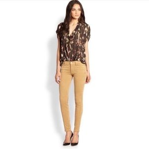 NWOT 7 For All Mankind Sueded Skinny Pants